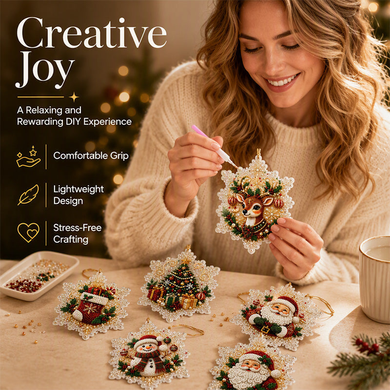 Craft Sparkling Decor Instantly! No-Mess 5D Pearl Ornament Kit