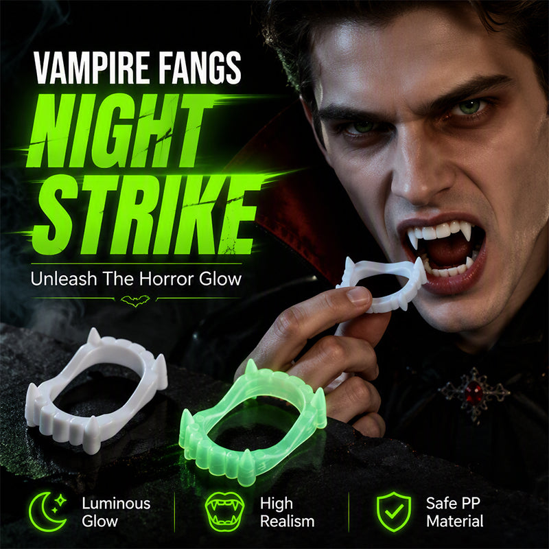 Glow Spooky Instantly! No-Fuss Luminous Vampire Fangs