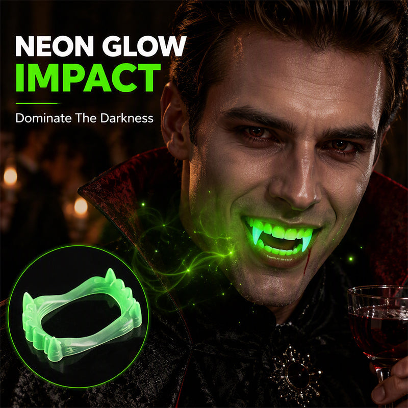 Glow Spooky Instantly! No-Fuss Luminous Vampire Fangs