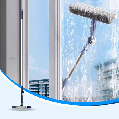 Clean High Windows Instantly! No-Stretch Dual-Side Window Cleaner