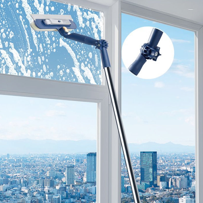 Clean High Windows Instantly! No-Stretch Dual-Side Window Cleaner