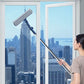 Clean High Windows Instantly! No-Stretch Dual-Side Window Cleaner