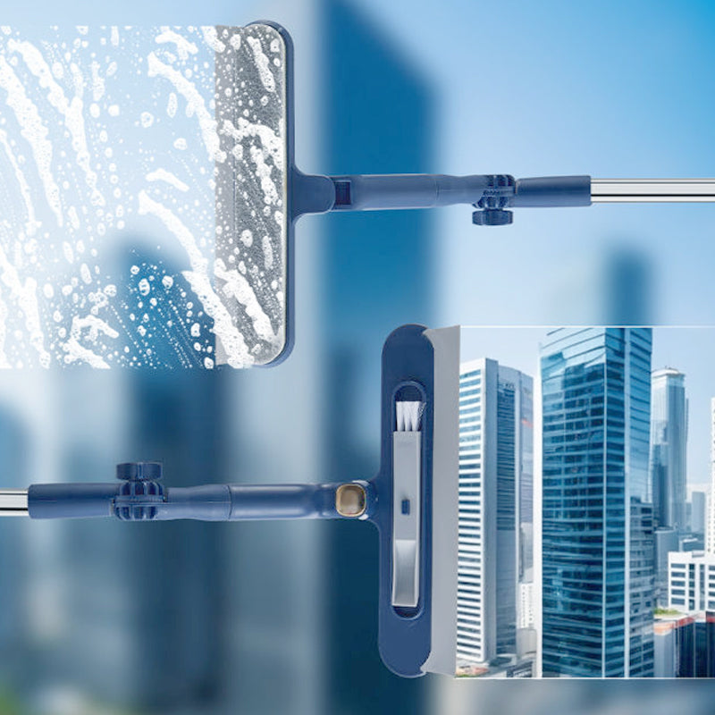 Clean High Windows Instantly! No-Stretch Dual-Side Window Cleaner