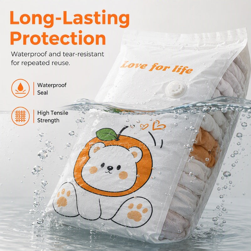 Compress Any Bedding Instantly! No-Pump Space-Saving Bag