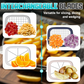 Cut Fries Instantly! No-Mess 4-Blade Container Fry Cutter