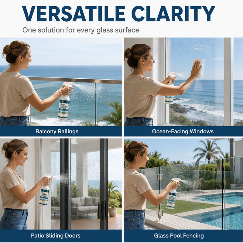 ⏰50% OFF – LAST CHANCE⏰ Glass Water Mark Remover Spray – Removes Water Spots & Mineral Deposits – Easy Spray – For Windows, Patios & Balconies! 🔥