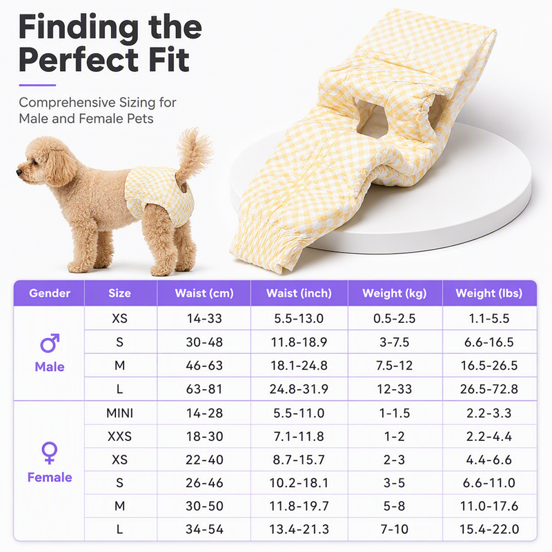 Keep Pets Dry Instantly! No-Leak 7-Layer Bamboo Diapers