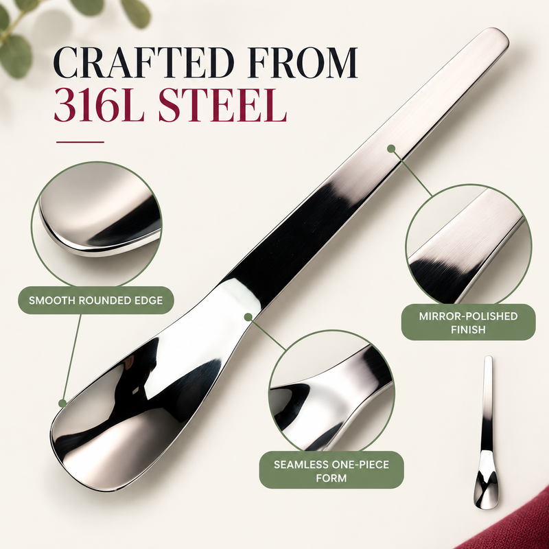 Scoop Desserts Instantly! No-Bend 316L Deep-Bowl Spoon