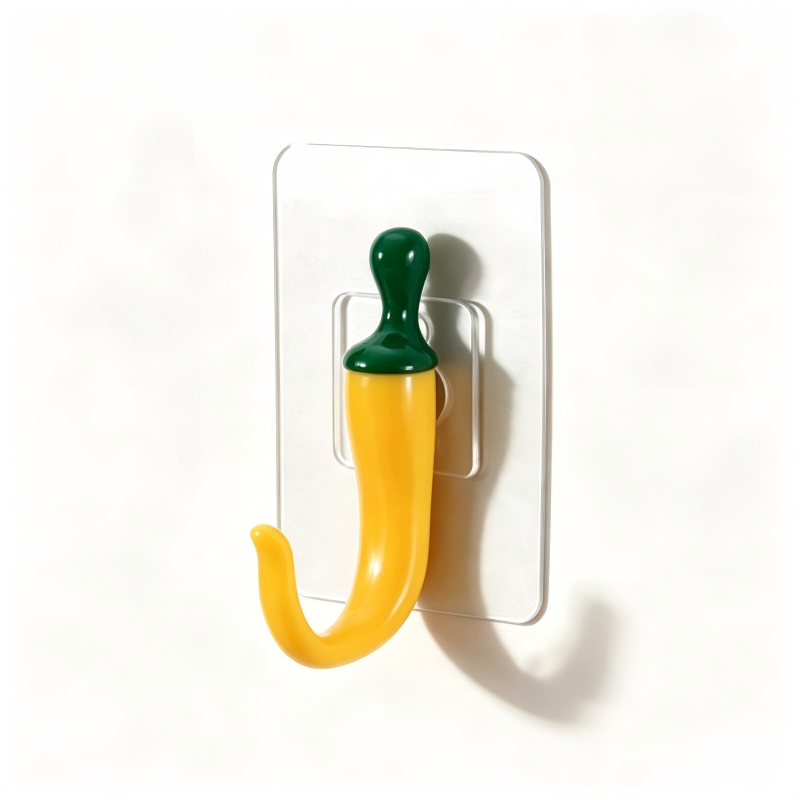 🌶️ Cute Chili-Shaped No-Drill Wall Hooks