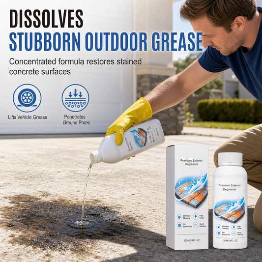 Erase Oil Stains Instantly! No-Scrub Outdoor Concrete Cleaner
