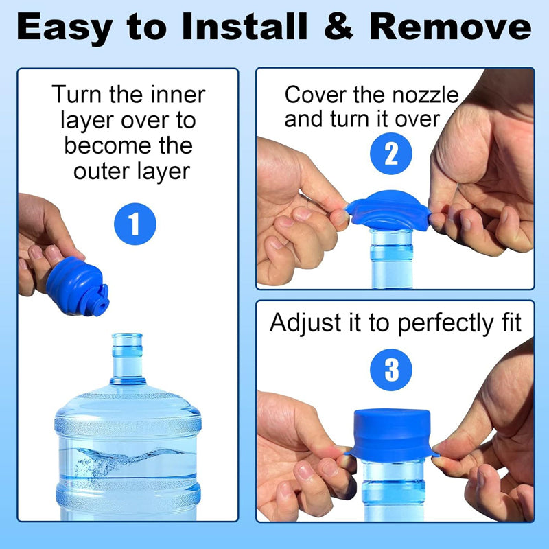 Seal Any Bottle Instantly! No-Leak Reusable Silicone Water Cap