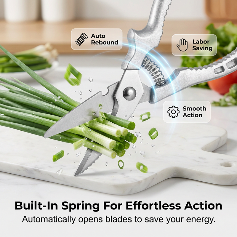 Cut Any Bone Instantly! No-Slip Multi-Function Kitchen Shears
