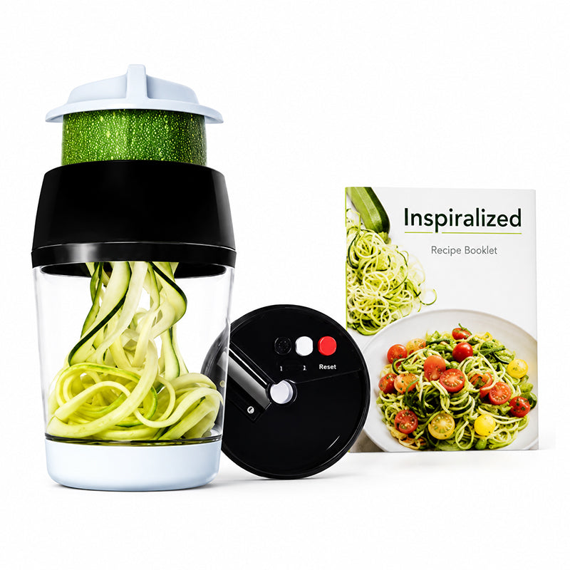 Spiral Any Veggie Instantly! No-Slip 4-in-1 Storage Slicer
