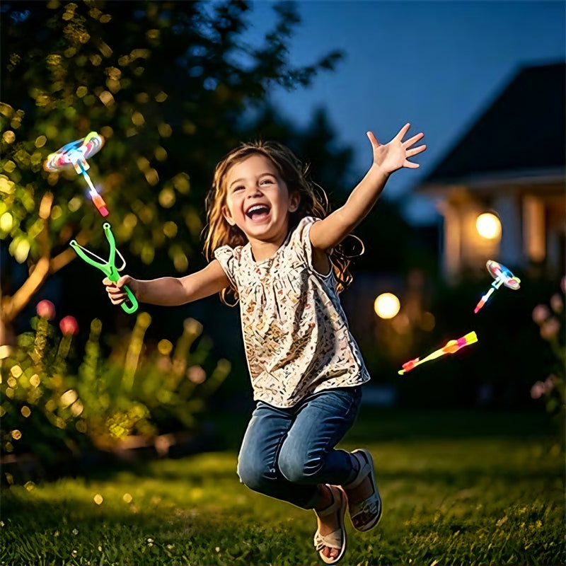 Light Up the Sky Instantly! No-Dark LED Slingshot