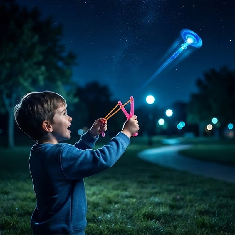 Light Up the Sky Instantly! No-Dark LED Slingshot