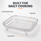 Cook 3 Layers Instantly! Stackable Stainless Steel Air Fryer Rack