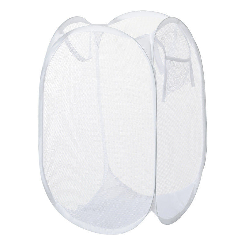 Organize Laundry Instantly! No-Clutter Collapsible Mesh Hamper