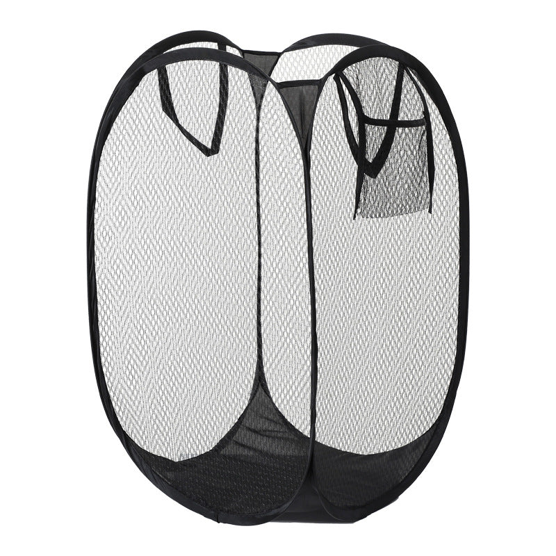 Organize Laundry Instantly! No-Clutter Collapsible Mesh Hamper