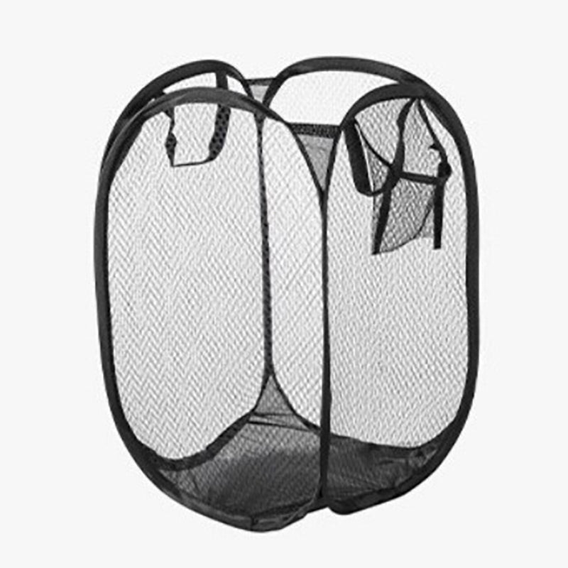 Organize Laundry Instantly! No-Clutter Collapsible Mesh Hamper