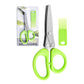 Snip Any Herb Instantly! No-Repeat 5-Blade Kitchen Shears