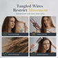 Style Hair Instantly! No-Cord 2-in-1 Straightener Brush