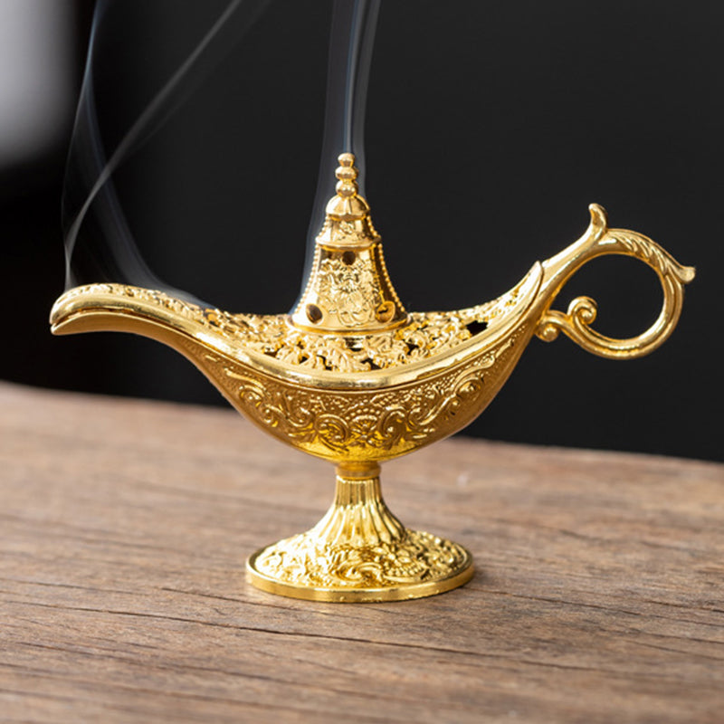 Add Magic Instantly! No-Ash Retro Alloy Incense Burner