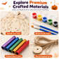 Craft Your Own Pumpkin Instantly! No-Fuss Wood DIY Kit
