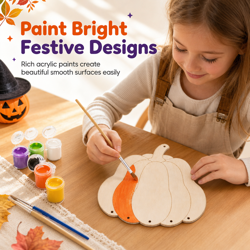 Craft Your Own Pumpkin Instantly! No-Fuss Wood DIY Kit