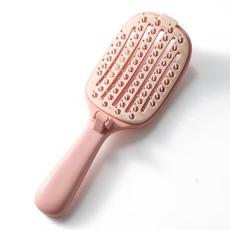 Brush & Fold Instantly! No-Fuss Self-Cleaning Vent Hairbrush