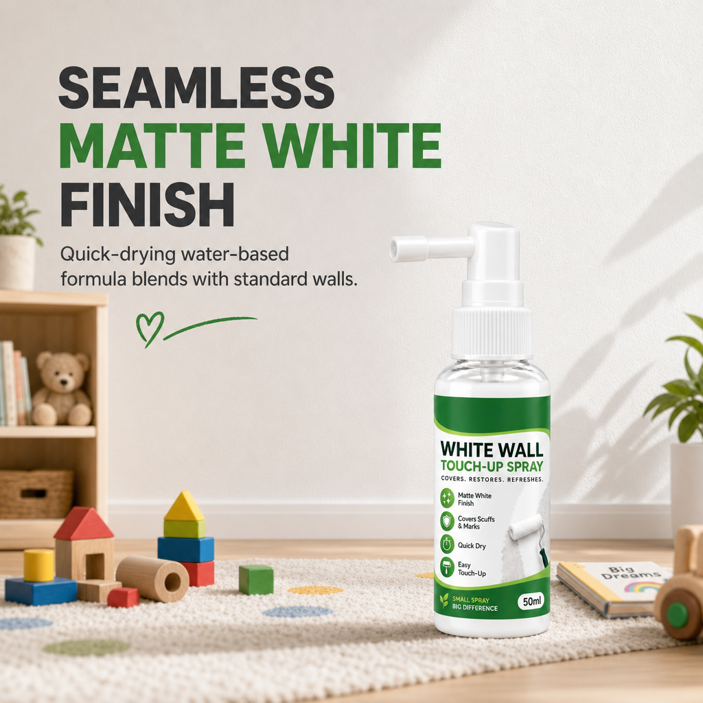 Cover Wall Scuffs Instantly! No-Mess Matte White Touch-Up Spray