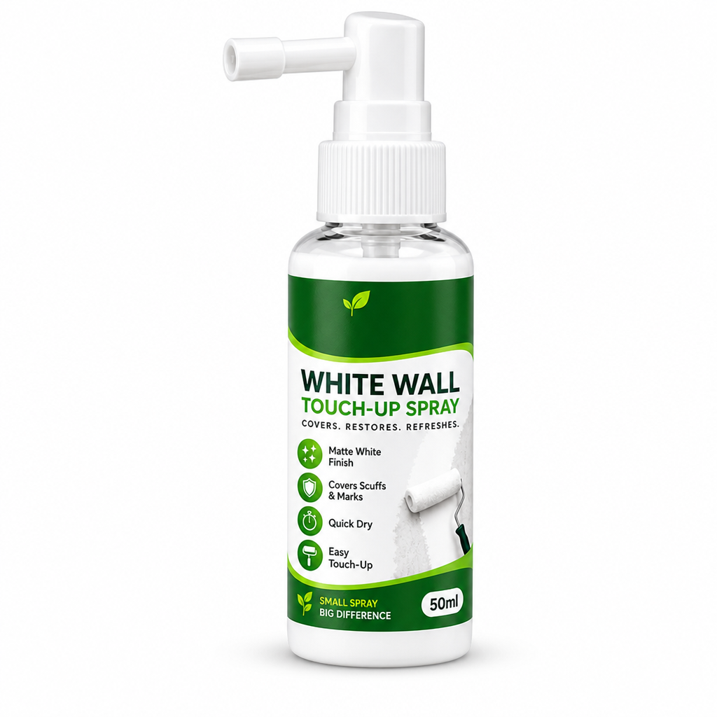 Cover Wall Scuffs Instantly! No-Mess Matte White Touch-Up Spray