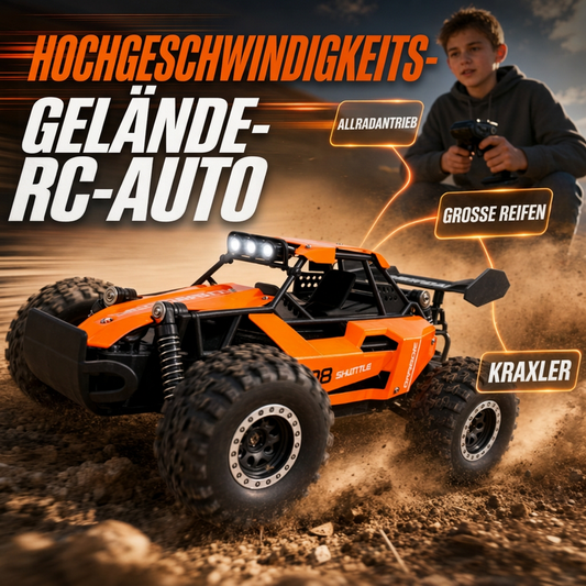 Race Any Terrain Instantly! No-Bump 4WD LED RC Car