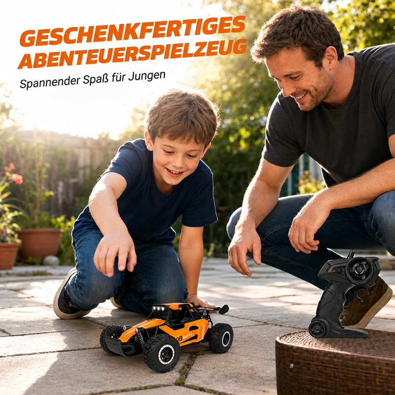 Race Any Terrain Instantly! No-Bump 4WD LED RC Car