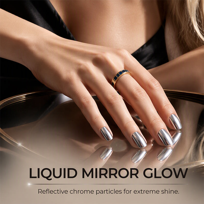 Get Chrome Nails Instantly! No-Lamp Air-Dry Polish
