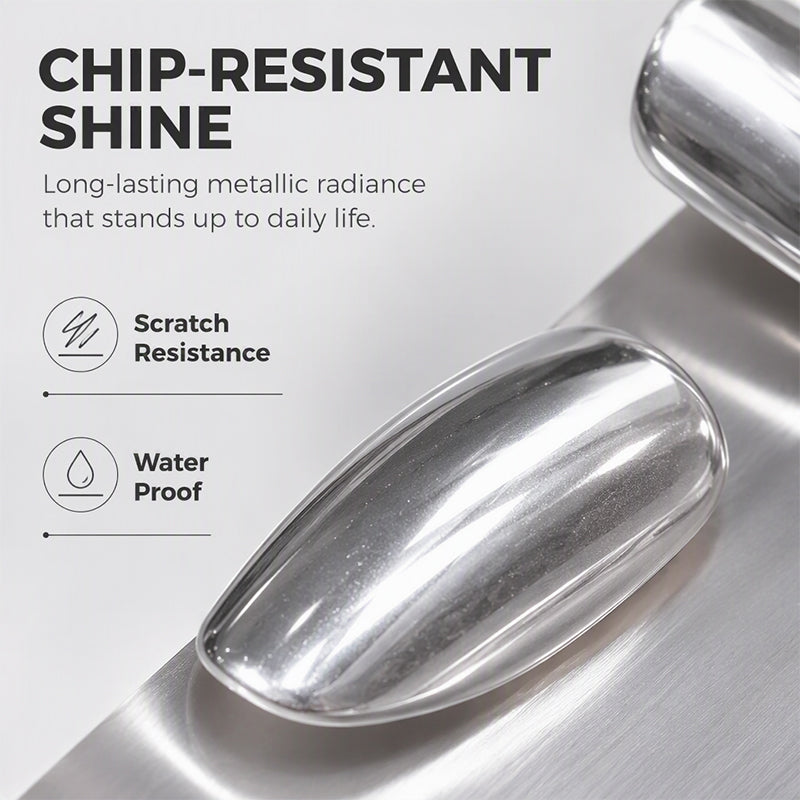 Get Chrome Nails Instantly! No-Lamp Air-Dry Polish