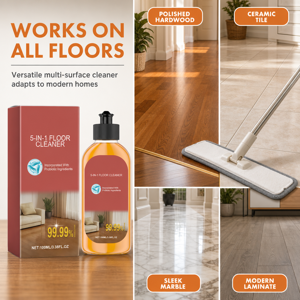 Cut Grease Instantly! No-Streak Concentrated Floor Cleaner
