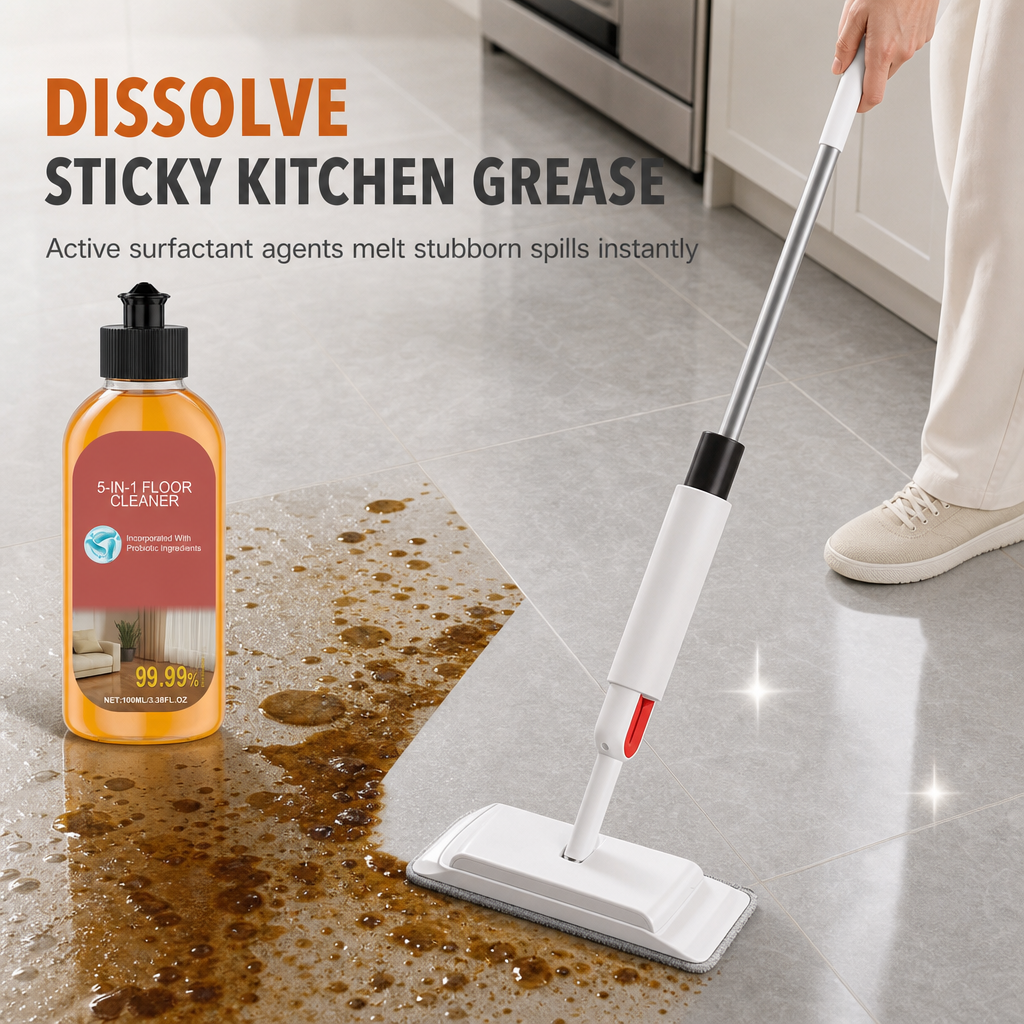 Cut Grease Instantly! No-Streak Concentrated Floor Cleaner