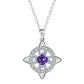 Wear Daily Elegance Instantly! No-Fuss Adjustable Celtic Birthstone Necklace