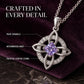 Wear Daily Elegance Instantly! No-Fuss Adjustable Celtic Birthstone Necklace