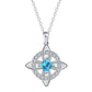 Wear Daily Elegance Instantly! No-Fuss Adjustable Celtic Birthstone Necklace