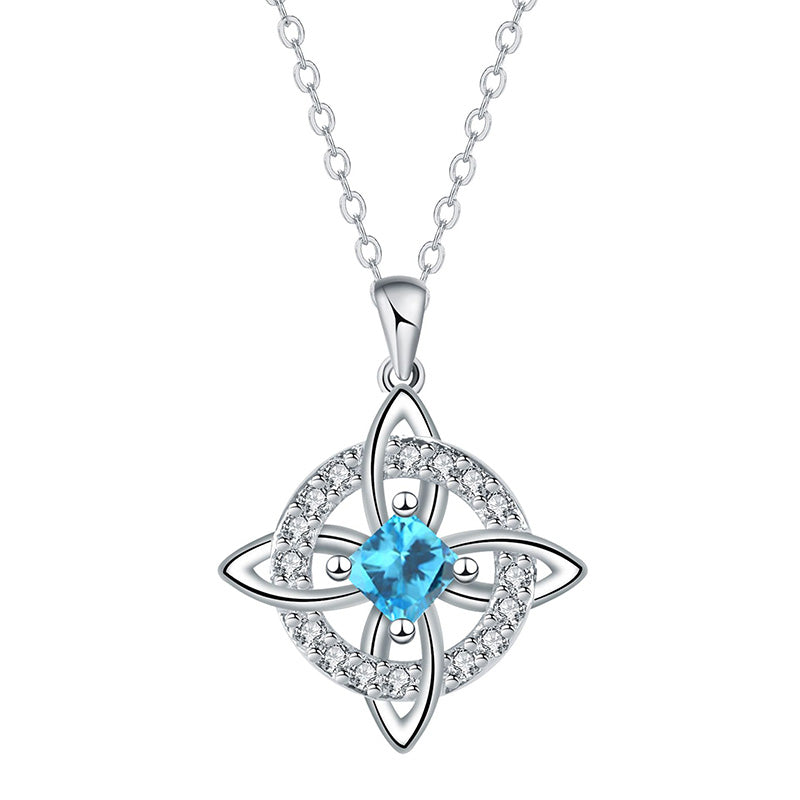 Wear Daily Elegance Instantly! No-Fuss Adjustable Celtic Birthstone Necklace