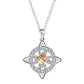 Wear Daily Elegance Instantly! No-Fuss Adjustable Celtic Birthstone Necklace