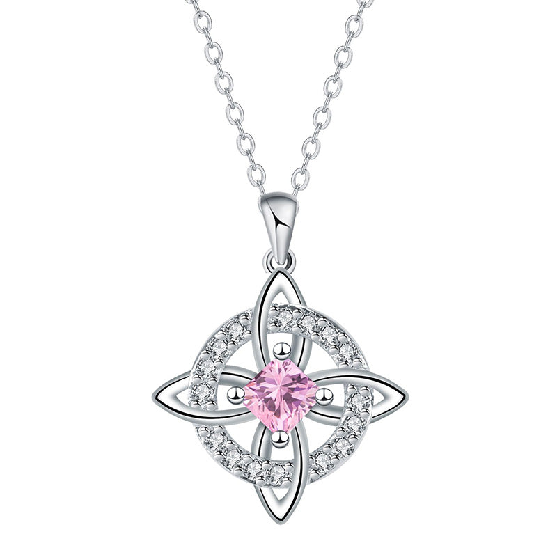 Wear Daily Elegance Instantly! No-Fuss Adjustable Celtic Birthstone Necklace