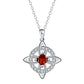 Wear Daily Elegance Instantly! No-Fuss Adjustable Celtic Birthstone Necklace
