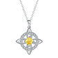 Wear Daily Elegance Instantly! No-Fuss Adjustable Celtic Birthstone Necklace