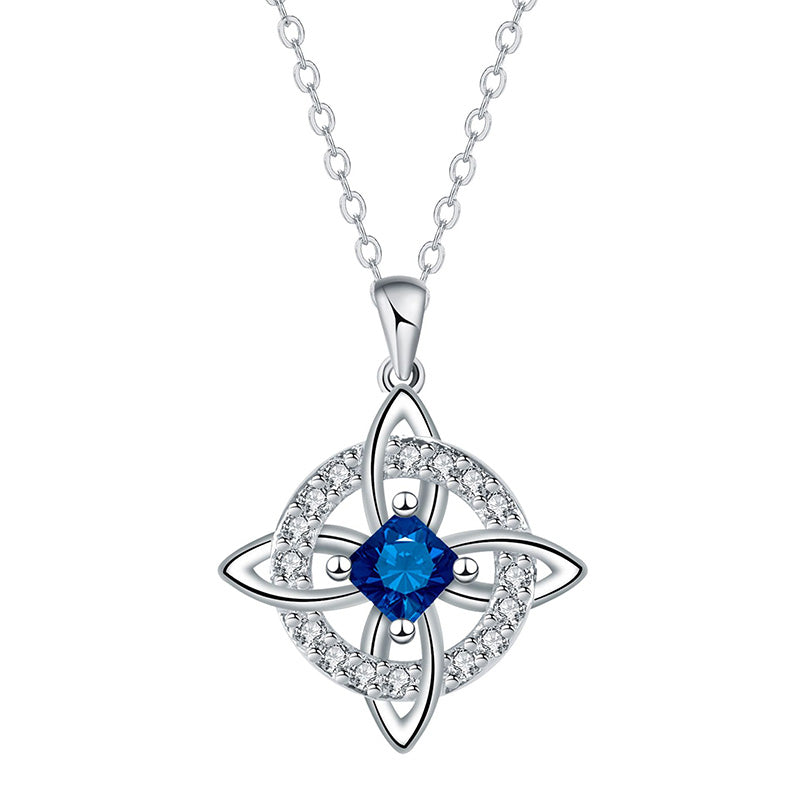 Wear Daily Elegance Instantly! No-Fuss Adjustable Celtic Birthstone Necklace