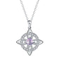 Wear Daily Elegance Instantly! No-Fuss Adjustable Celtic Birthstone Necklace