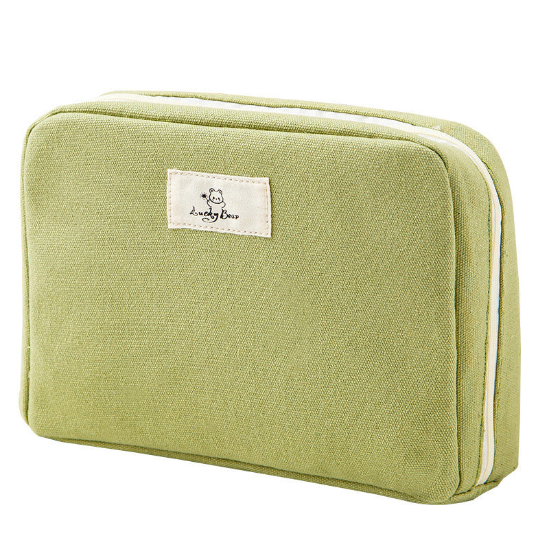 Large Capacity Compartment Zipper Pencil Pouch