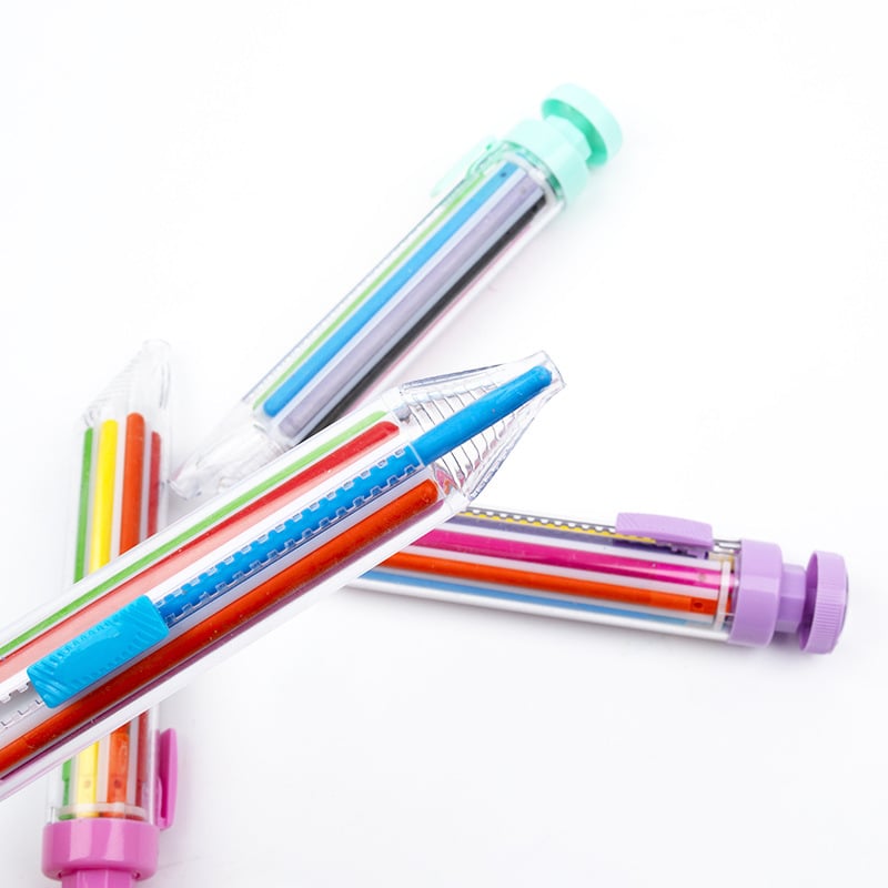 Draw in 8 Colors Instantly! No-Box Multicolor Crayon