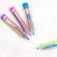 Draw in 8 Colors Instantly! No-Box Multicolor Crayon